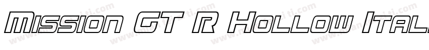 Mission GT R Hollow Italic字体转换